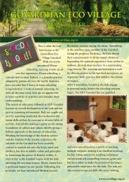 Govardhan Eco Village Newsletter - ebooks - ISKCON desire tree