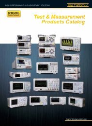Rigol product catalog - Batronix