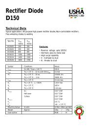 Rectifier Diode D150 Technical Data - Datasheets