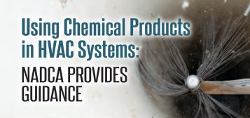 White Paper: Using Chemical Products in HVAC Systems - NADCA