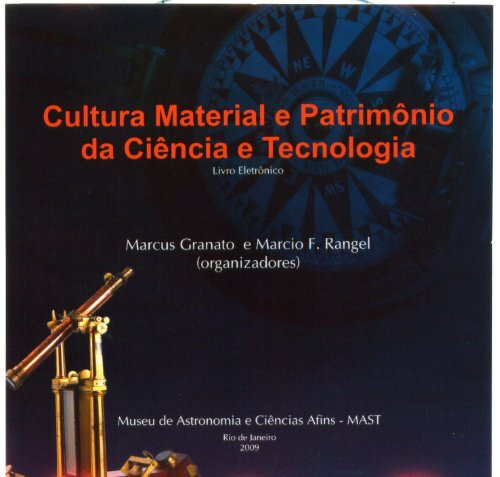 Cultura Material e PatrimÃ´nio da CiÃªncia e Tecnologia - Museu de ...