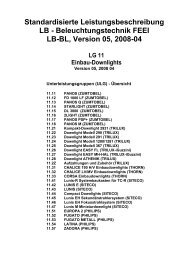 Beleuchtungstechnik FEEI LB-BL, Version 05, 2008-04