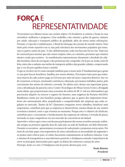 Revista Pneus & Cia. nÂº 35 - Sindipneus