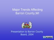 Trends facing Barron County, WI