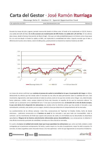 Carta del Gestor Â· JosÃ© RamÃ³n Iturriaga - Abante Asesores