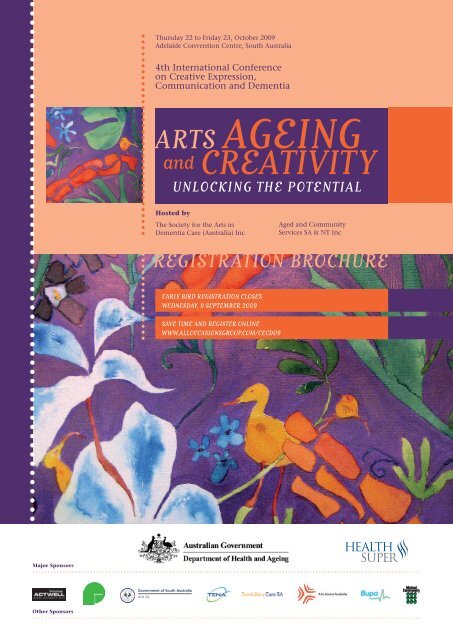 October 2009 Conference Details - Society for the Arts in Dementia ...