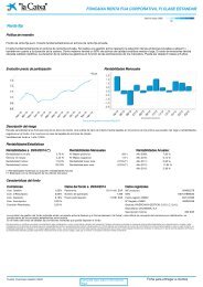 FONCAIXA RENTA FIJA CORPORATIVA, FI CLASE ... - la Caixa