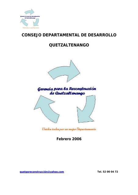 consejo departamental de desarrollo quetzaltenango - Segeplan