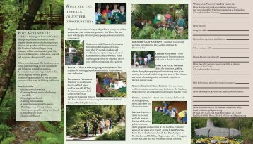 to view our Volunteer Brochure - Birmingham Botanical Gardens