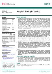 Fitch Rating - Peoples Bank