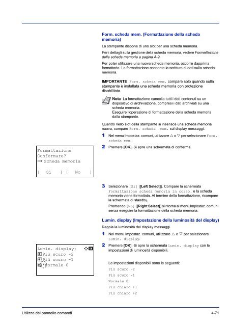 MANUALE DÂ´ISTRUZIONI - Utax