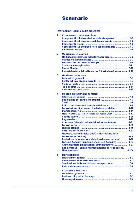 MANUALE DÂ´ISTRUZIONI - Utax