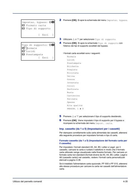 MANUALE DÂ´ISTRUZIONI - Utax