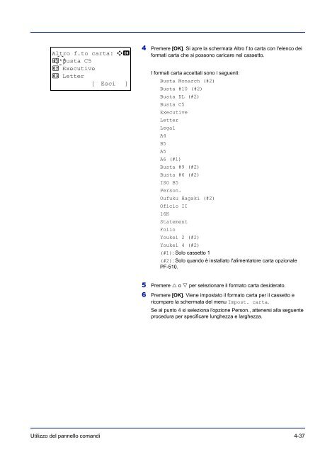 MANUALE DÂ´ISTRUZIONI - Utax