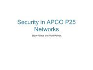 Security in APCO P25 Networks - 2010