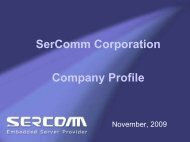 Products - Sercomm Corporation