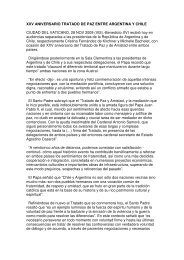 XXV Aniversario del Tratado de Paz entre Argentina y Chile - CPAL