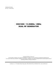 CDX1000 / 13.56MHz / 2MHz DUAL RF GENERATOR