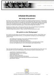 Infoblatt Brustkrebs - Praxis am Theater Dr. Boekstegers