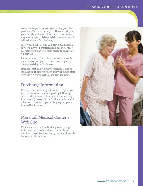 Patient Information - Marshall Medical Center