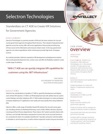 Case Study_CTADE_Selectron Technologies.indd - Syntellect