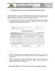 Nombre del Documento: Instructivo de Trabajo del SGC para la ...