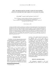 HPLC METHOD FOR QUANTIFICATION OF NIZATIDINE AND ITS N ...