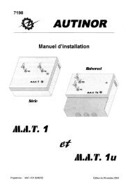 MAT1 - Manuel d'installation