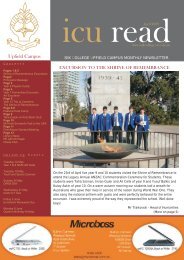 ICU READ April - ISIK College