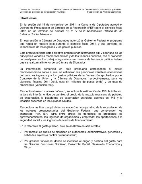 DIRECCIÓN DE SERVICIOS DE INVESTIGACIÓN Y ANÁLISIS ...