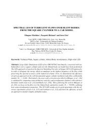 spectral les of turbulent flows over bluff bodies: from the ... - BBAA VI