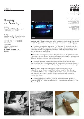 Sleeping and Dreaming - Black Dog Publishing