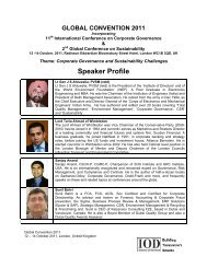 Speaker Profile - Institute Of Directors