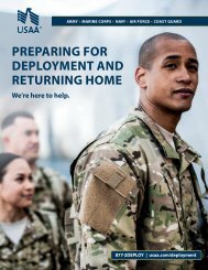 PREPARING FOR DEPLOYMENT AND RETuRNING ... - USAA.com