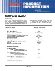 Tech Sheet - Daubert Chemical Company, Inc.