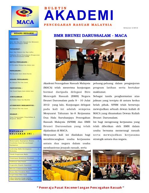 Buletin Akademi Pencegahan Rasuah Malaysia