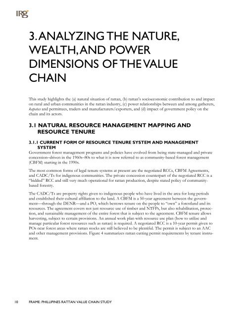 PHILIPPINES RATTAN VALUE CHAIN STUDY - Aboutphilippines