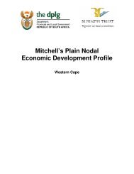 Mitchell's Plain Nodal Economic Development Profile - Business Trust