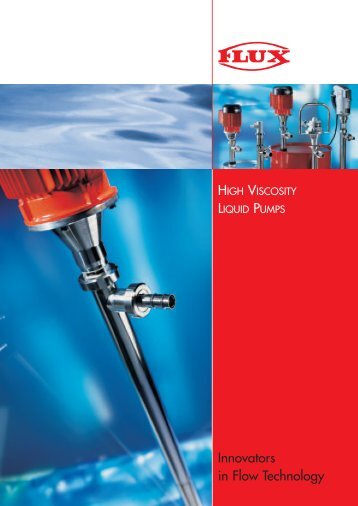 Flux High Viscosity Liquid Pumps - Trans-Market Process Systems