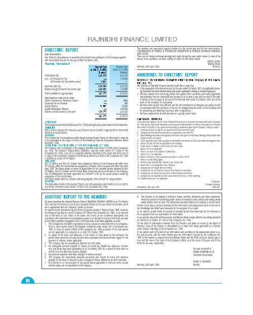 INDIAN RAYON AND INDUSTRIES LIMITED - Aditya Birla Nuvo, Ltd