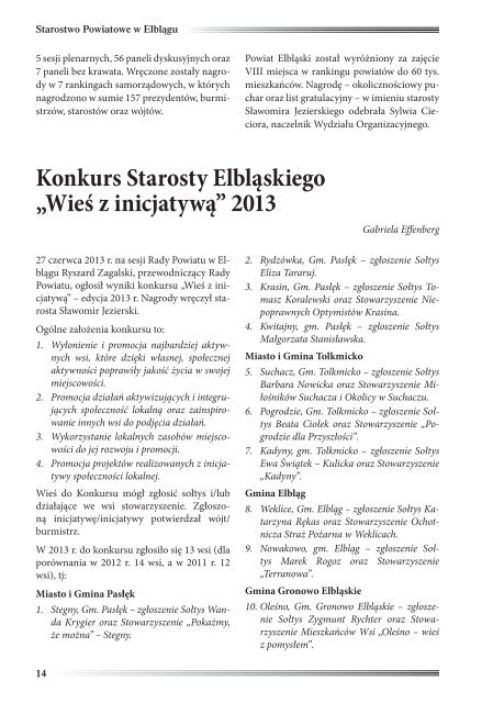 Biuletyn - Starostwo Powiatowe w ElblÄgu