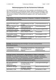 Rahmenprogramm fÃƒÂ¼r das Fachseminar Erdkunde