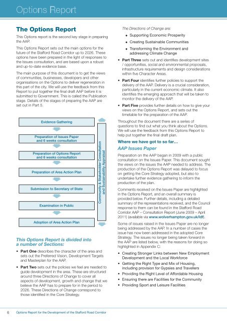 Stafford Road Corridor Area Action Plan