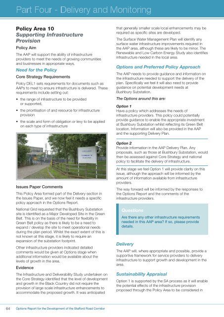 Stafford Road Corridor Area Action Plan