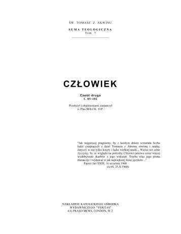 CZÅOWIEK - katedra.uksw.edu.pl