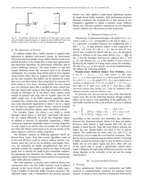 Porosity Aware Buffered Steiner Tree Construction - Computer ...