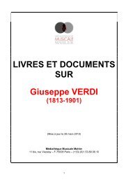 LIVRES ET DOCUMENTS SUR Giuseppe VERDI - MÃ©diathÃ¨que ...