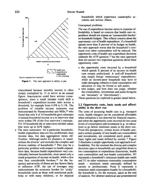 Review article Ability to pay for health care: concepts and evidence