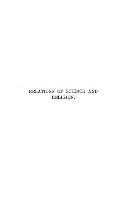 The Relation of Science and Religion.pdf - Online Christian Library