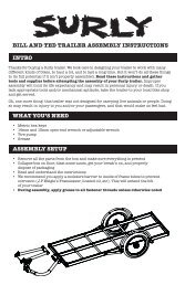 Bill and Ted Trailer assemBly insTrucTions inTro WHaT you's ... - Surly